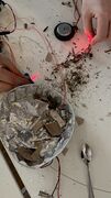 Dust interfering with a laser signal
